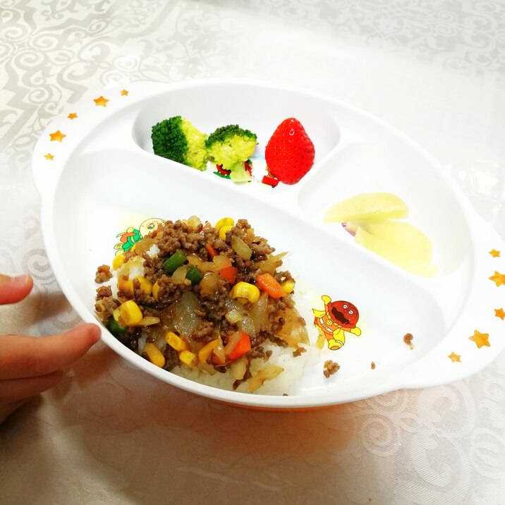 簡単 野菜たっぷり子どもも喜ぶ焼肉風ミンチ丼 レシピ 作り方 By 8みきmiki8 楽天レシピ